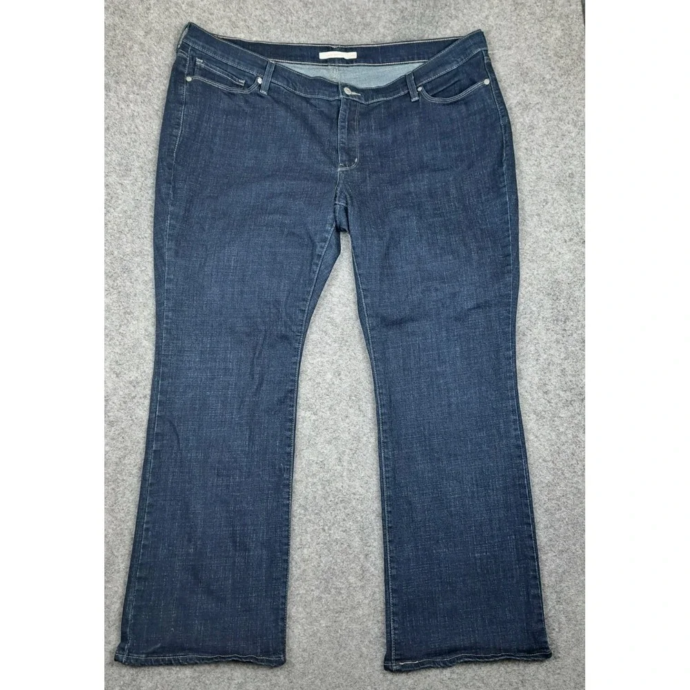 Levi's Classic Bootcut Jeans Women's Plus Size 24W Blue Dark Wash‎ Denim